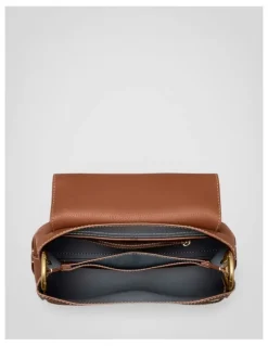 Oroton Margot Small Top Handle Bag in Whiskey