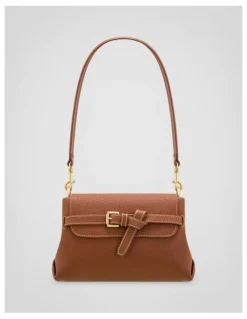Oroton Margot Small Top Handle Bag in Whiskey