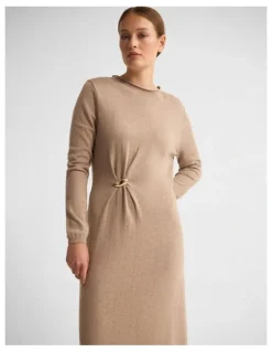 Oxford Adelaide Knitted Dress With Brooch