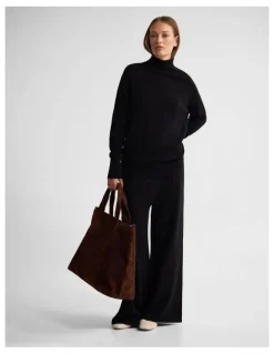 Oxford Arabella Wool Blend Knit in Jet Black