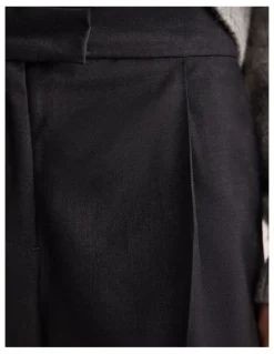 Oxford Belle Wool Pant in Charcoal