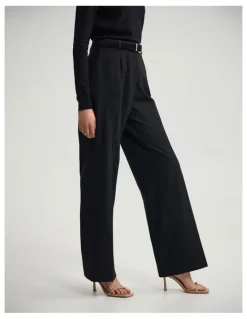 Oxford Calista Straight Leg Pant in Black