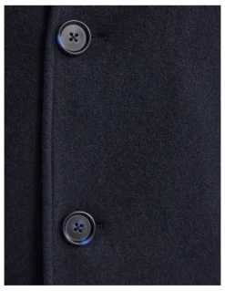 Oxford Dunbar Wool Rich Coat in Navy