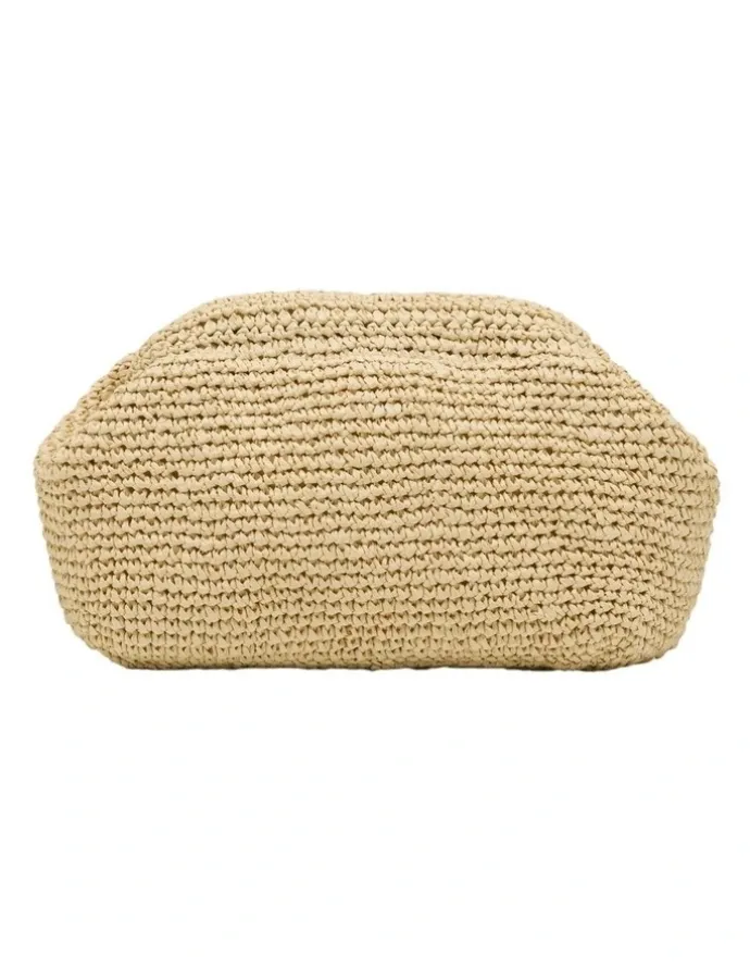 Oxford Hand Knotted Paper Clutch in Brown