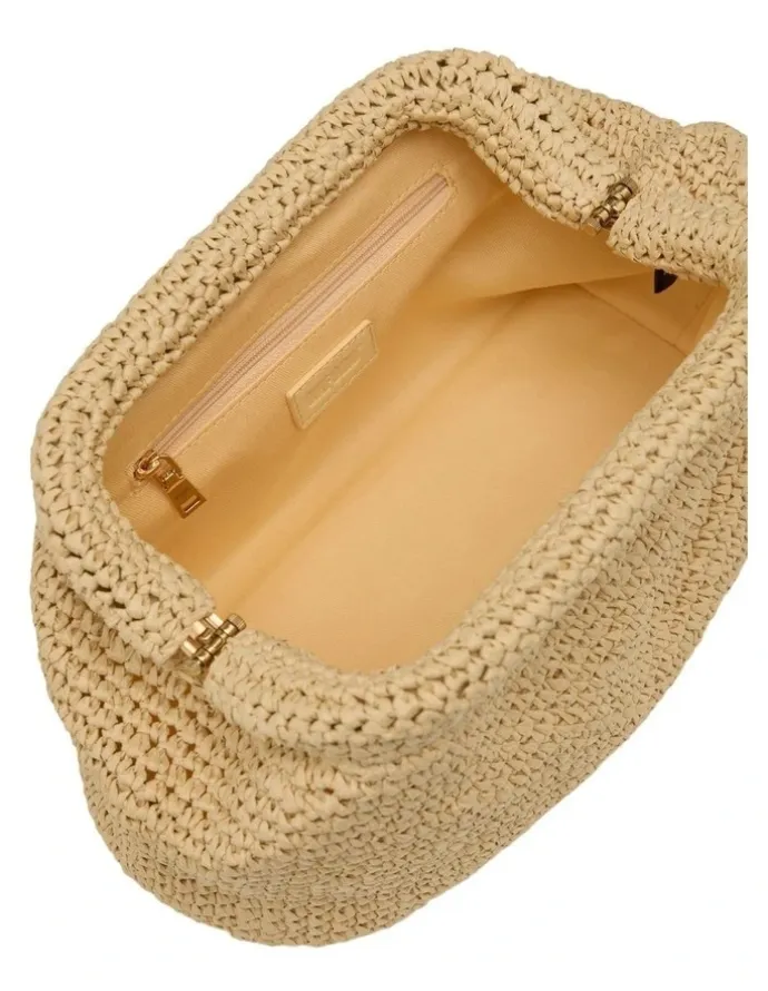 Oxford Hand Knotted Paper Clutch in Brown