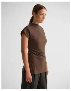 Oxford Isla Top in Chocolate