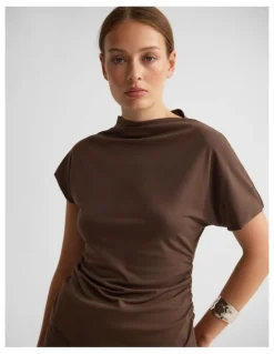 Oxford Isla Top in Chocolate