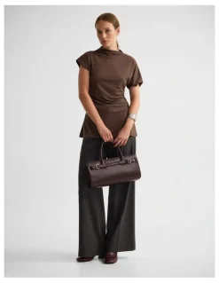 Oxford Isla Top in Chocolate