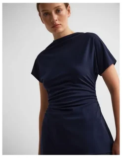 Oxford Isla Top in Navy