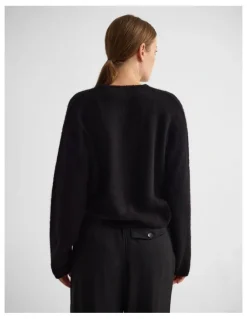 Oxford Jessie Wool Cardigan in Black