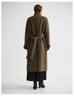 Oxford Kerry Funnel Collar Duffle Coat in Green
