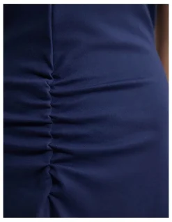 Oxford Kitty Ponti Dress in Navy