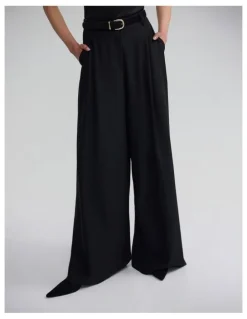 Oxford Margot Pure Wool Pant in Black