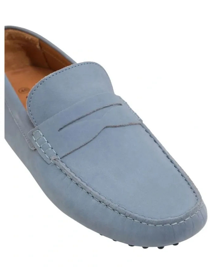 Oxford New Holland Driving Shoe in Skye Blue