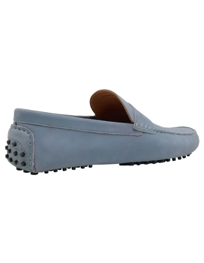 Oxford New Holland Driving Shoe in Skye Blue