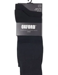 Oxford 2 Pack Premium Business Socks in Black