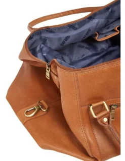 Oxford Rainer Weekender Bag in Cognac