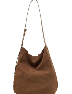 Oxford Simone Suede Hobo in Tobacco