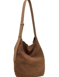 Oxford Simone Suede Hobo in Tobacco