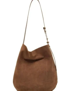 Oxford Simone Suede Hobo in Tobacco