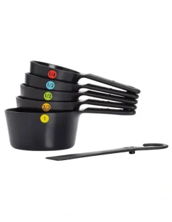 OXO Good Grips Plastic Measuring Cups Set 6 Piece in Black