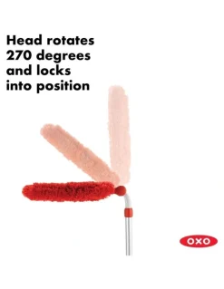OXO Microfiber Extendable Duster in Red