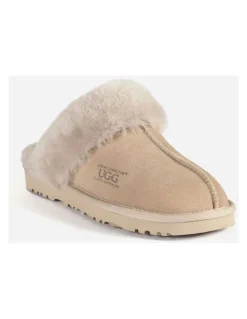 Ozwear Ugg Slippers Premium Australia Sheepskin Unisex Scuffete Suede in Dove