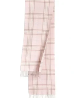 Ozwear Ugg 100% Wool Scarf in Pink Check