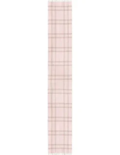 Ozwear Ugg 100% Wool Scarf in Pink Check