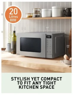 Panasonic 20L Compact Microwave NN-ST23QMQPQ in Silver