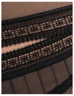 Passionata Maddie Sheer Lace Suspender Belt in Black
