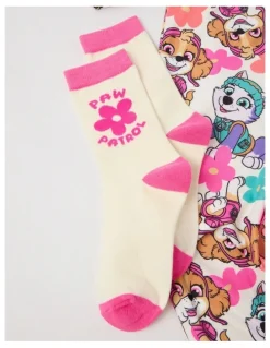 Paw Patrol Cosy Knit Pyjama with Socks in Multicolour