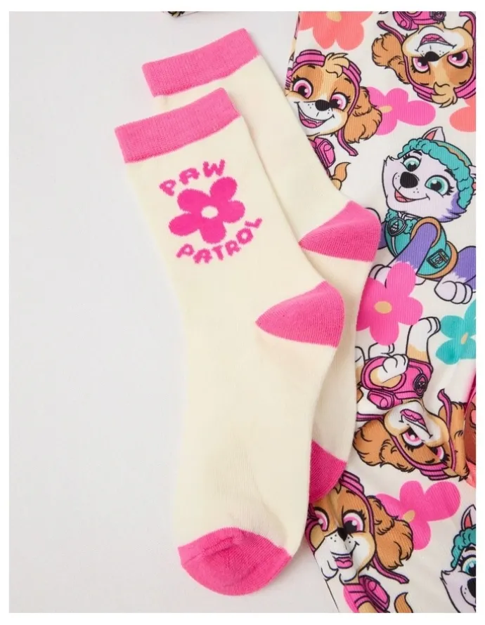 Paw Patrol Cosy Knit Pyjama with Socks in Multicolour