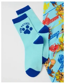 Paw Patrol Cosy Knit Pyjama with Socks in Blue