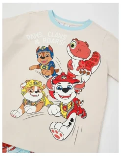 Paw Patrol Paw Patrol Dino Pyjamas With A Pillowcase in Aqua