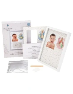 Peter Rabbit Baby Hand And Foot Clay Frame Gift Set in Multicolour