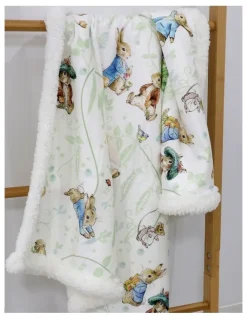 Peter Rabbit Benjamin Bunny Cuddle Blanket in Blue