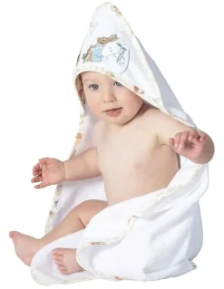 Peter Rabbit Benjamin Bunny Hooded Towel in White