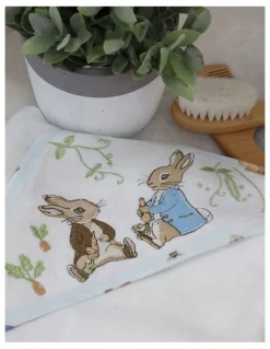 Peter Rabbit Benjamin Bunny Hooded Towel in White