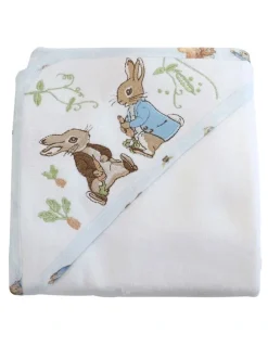 Peter Rabbit Benjamin Bunny Hooded Towel in White