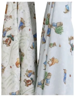 Peter Rabbit Benjamin Bunny Jersey Wraps 2 Pack in Blue