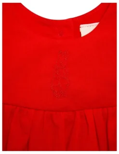 Peter Rabbit Broderie Dress in Red