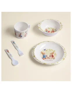 Peter Rabbit Classic 5 Piece Dinner Set in White