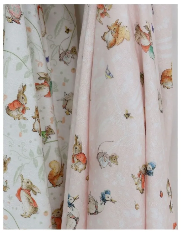 Peter Rabbit Flopsy Mopsy and Cottontail Jersey Wraps 2 Pack in Pink