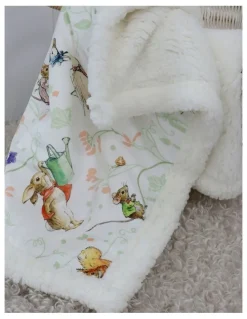 Peter Rabbit Flopsy Mopsy & Cottontail Cuddle Blanket in Pink