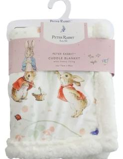 Peter Rabbit Flopsy Mopsy & Cottontail Cuddle Blanket in Pink