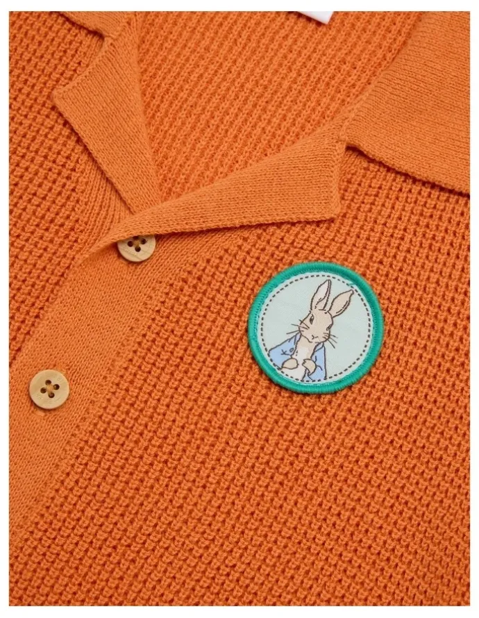 Peter Rabbit Knitted Shirt in Orange