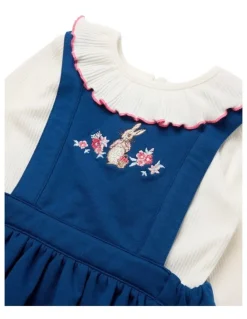 Peter Rabbit Pinafore Dress in Blue