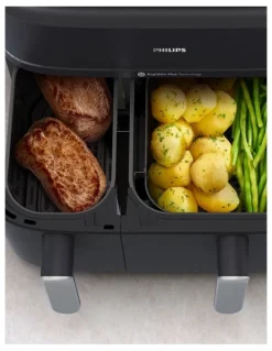 Philips 5000 Series Dual Basket Airfryer XXL Steam 9L NA551/00