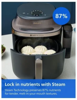 Philips 5000 Series XXL Steam Airfryer 7.2L in Black NA547/07